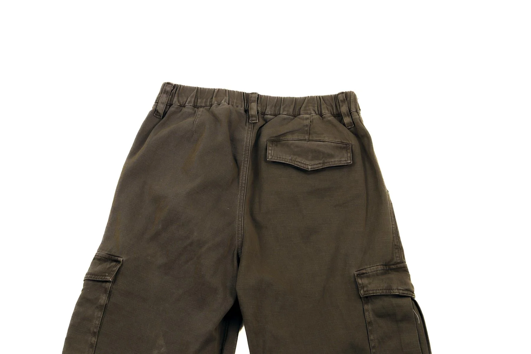 JAMES PERSE GREEN COTTON STRAIGHT LEG PANTS UK 8 - Image 5