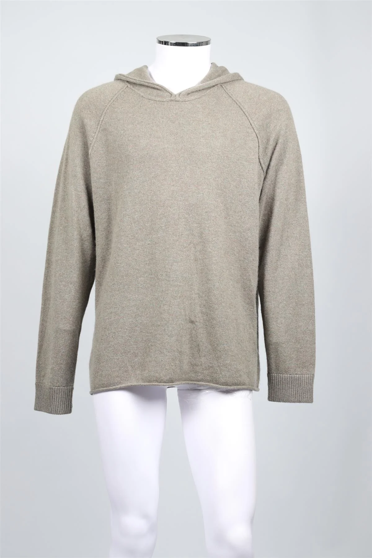 JAMES PERSE GREEN MEN'S CASHMERE HOODIE LARGE - Image 2
