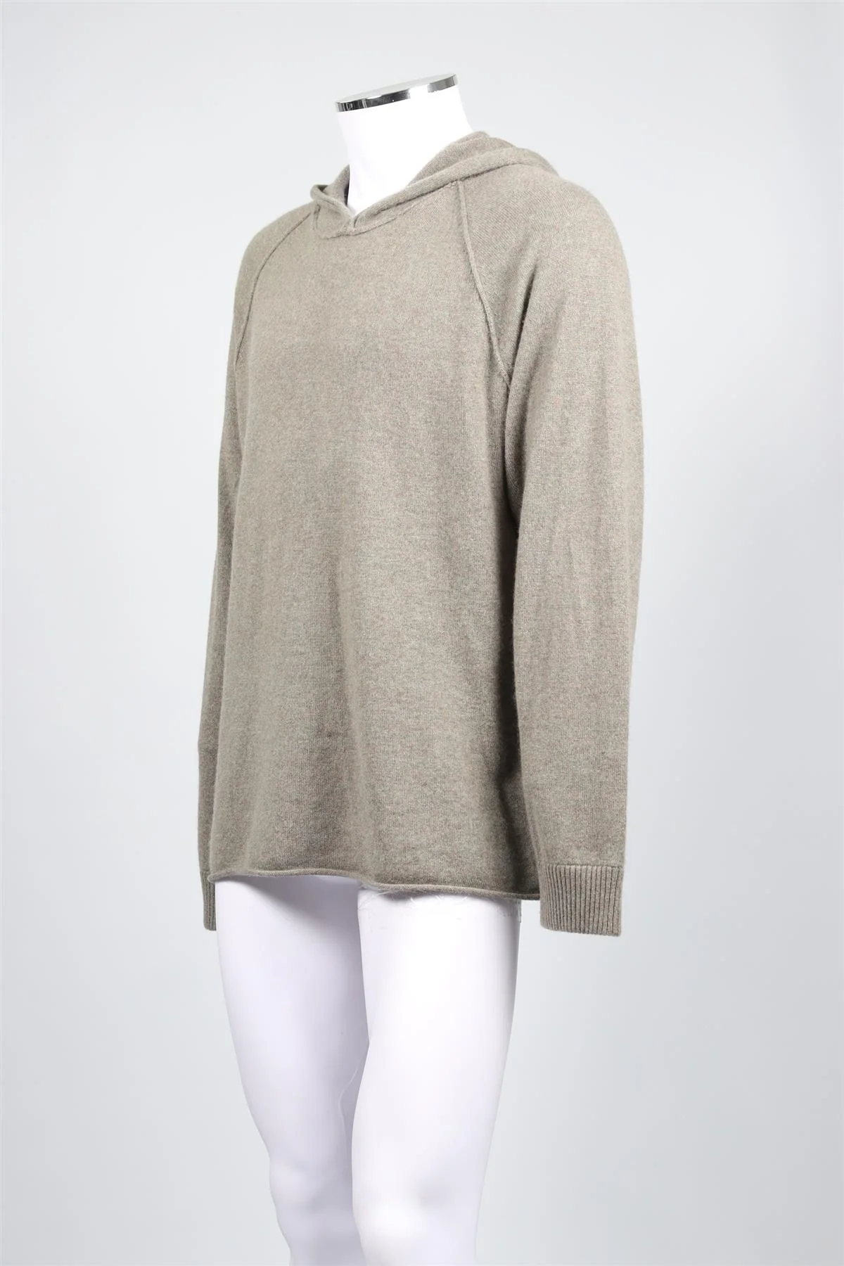 JAMES PERSE GREEN MEN'S CASHMERE HOODIE LARGE - Image 3