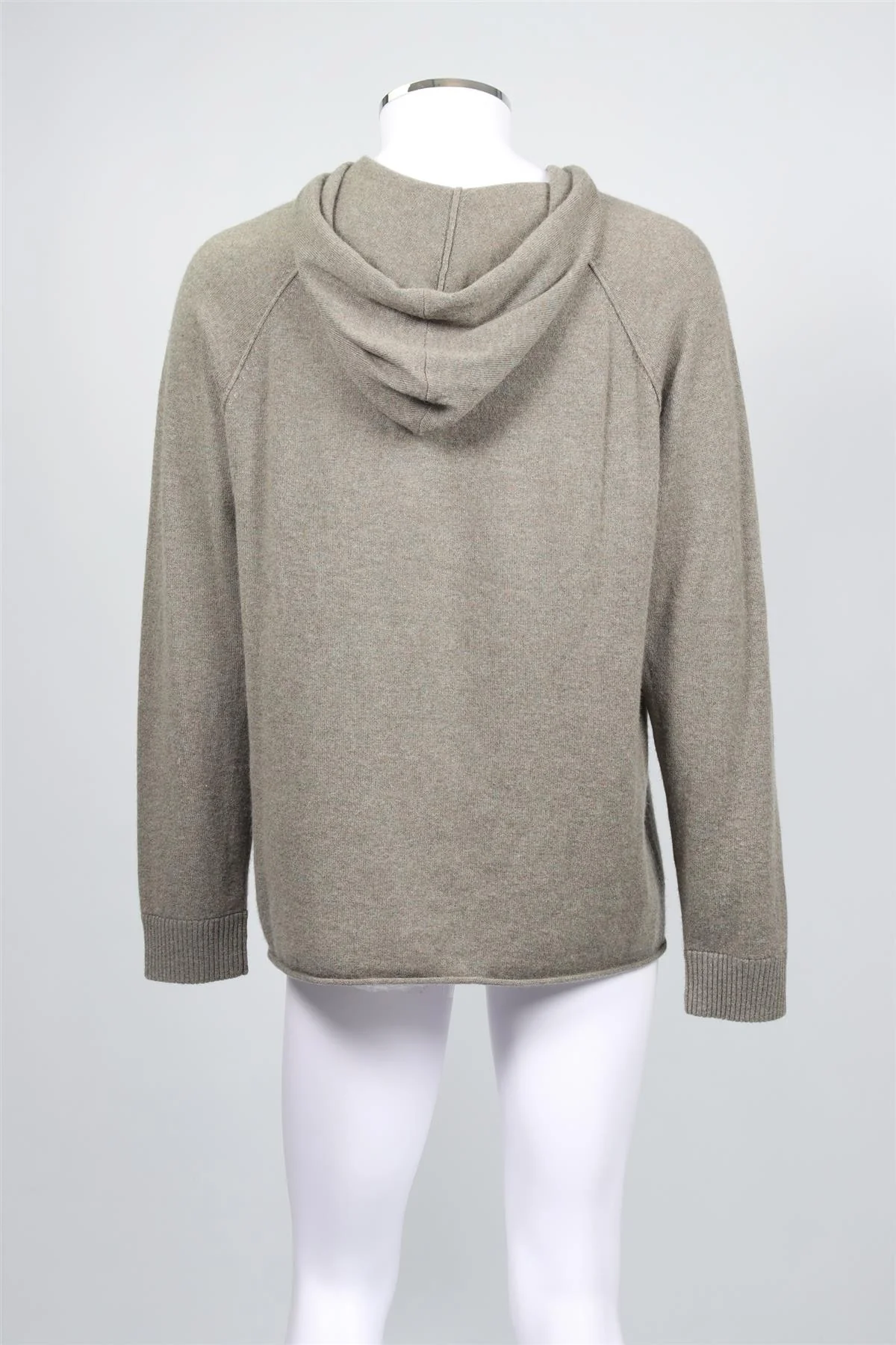 JAMES PERSE GREEN MEN'S CASHMERE HOODIE LARGE - Image 4