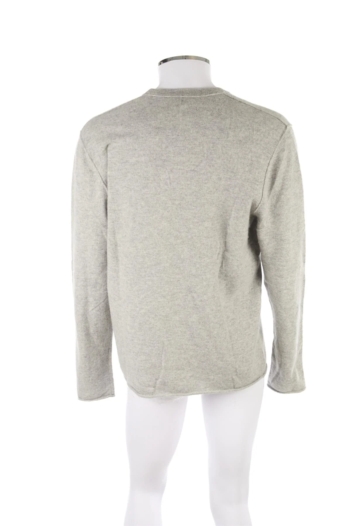 JAMES PERSE GREY MEN'S CASHMERE SWEATER LARGE - Image 4