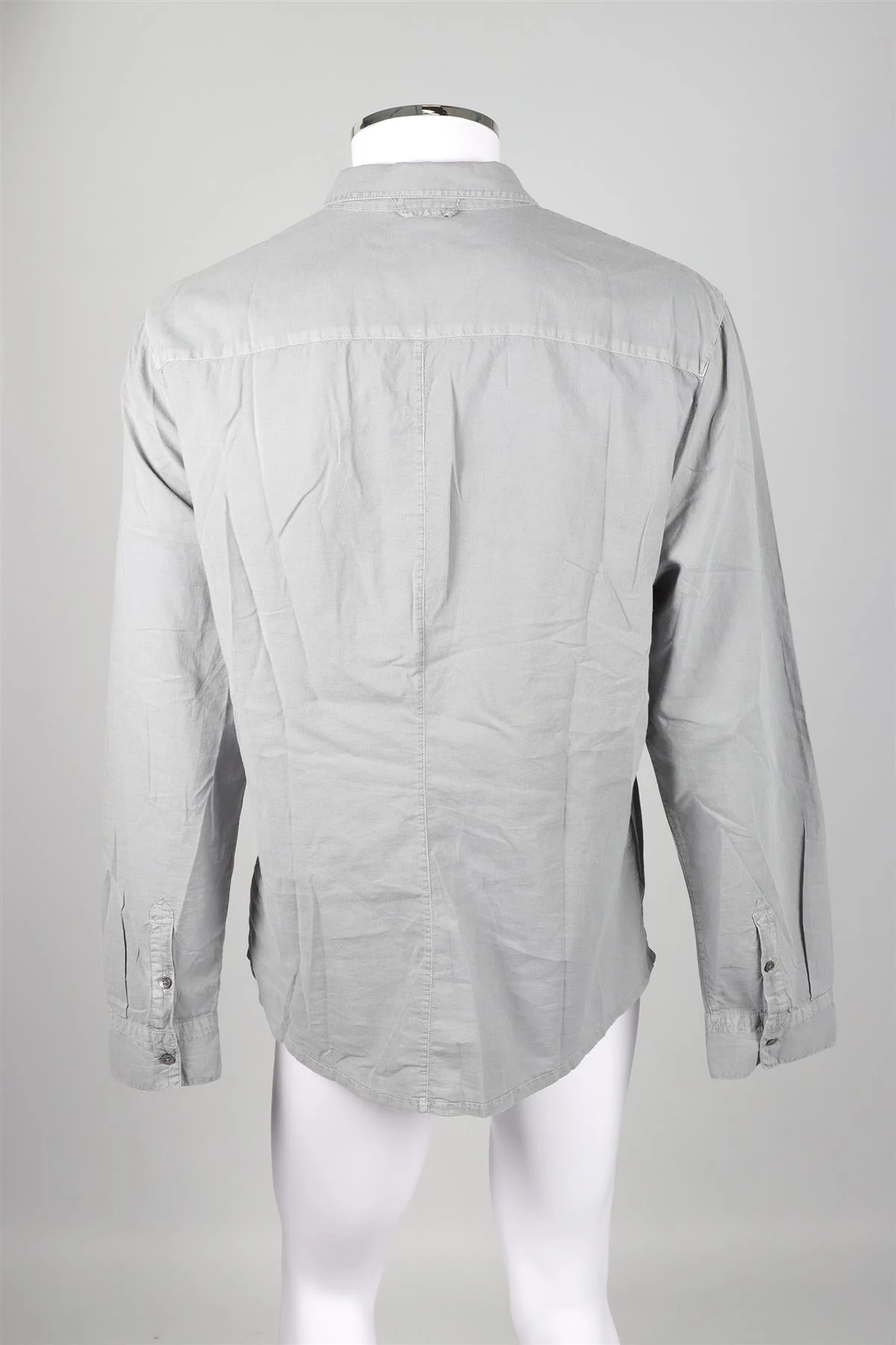 JAMES PERSE LOS ANGELES GREY MENS COTTON SHIRT LARGE - Image 4