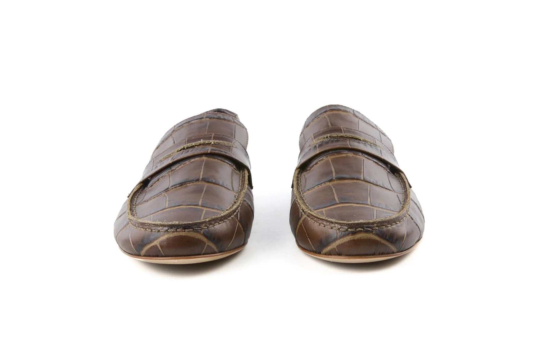 JAMIE HALLER BROWN THE PENNY LEATHER LOAFERS EU 38 UK 5 US 8 - Image 3
