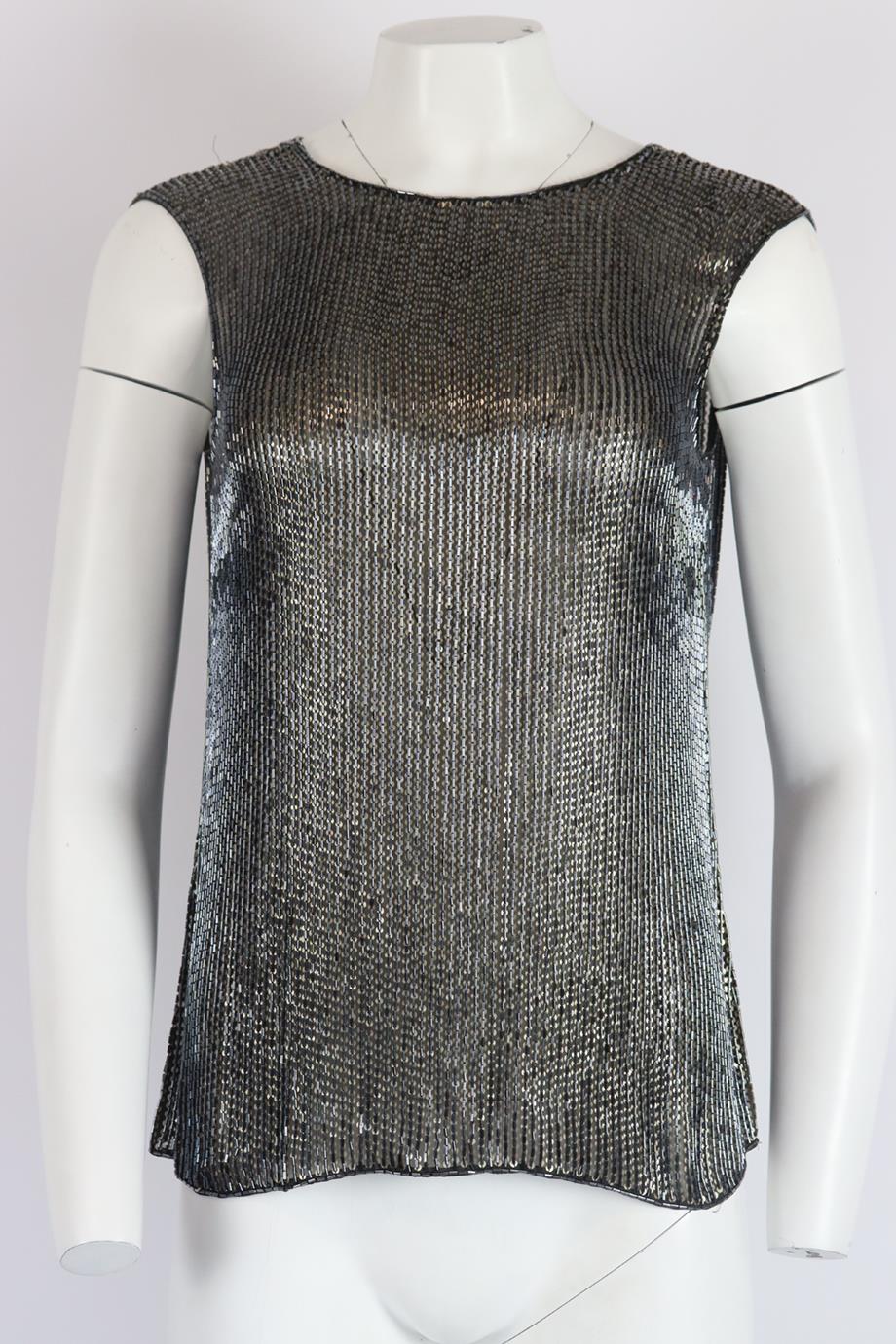JASON WU EMBELLISHED SILK TOP US 4 UK 8 - Image 2