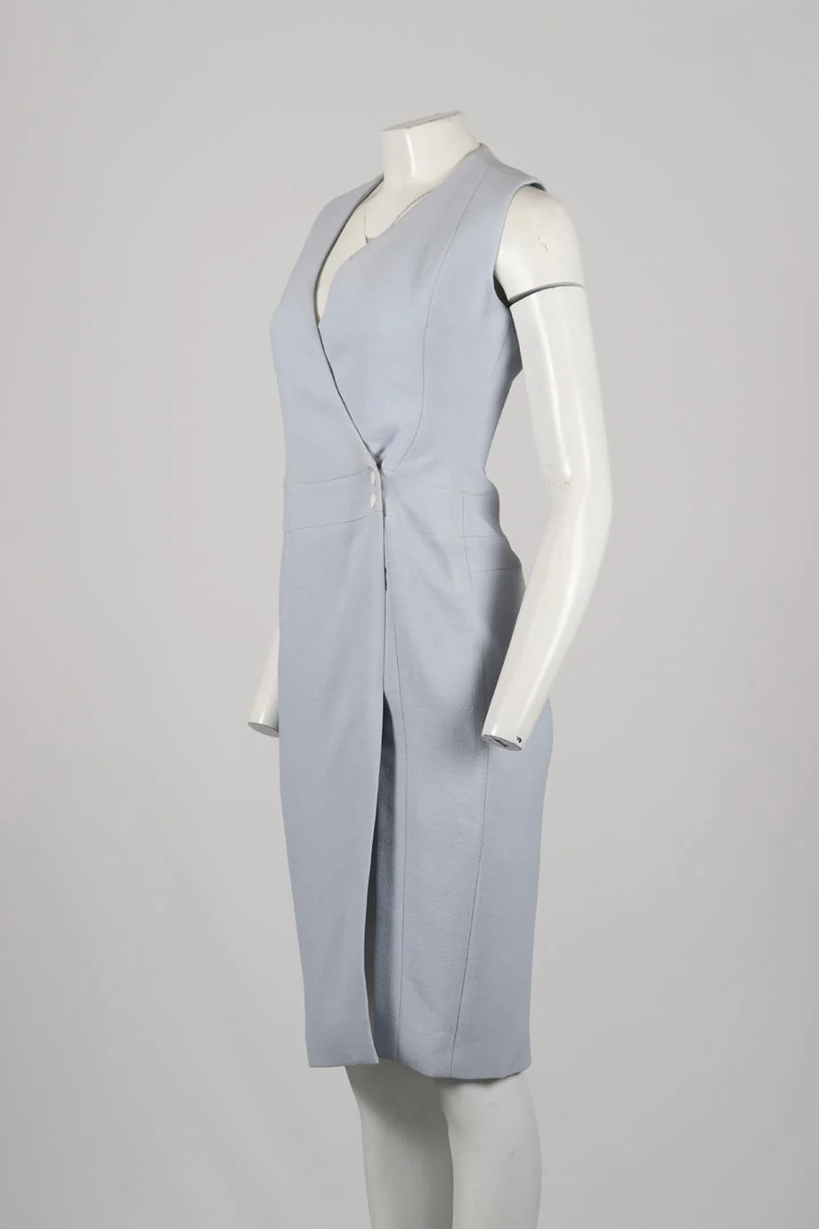 JASON WU WRAP EFFECT COTTON BLEND MIDI DRESS US 6 UK 10 - Image 3
