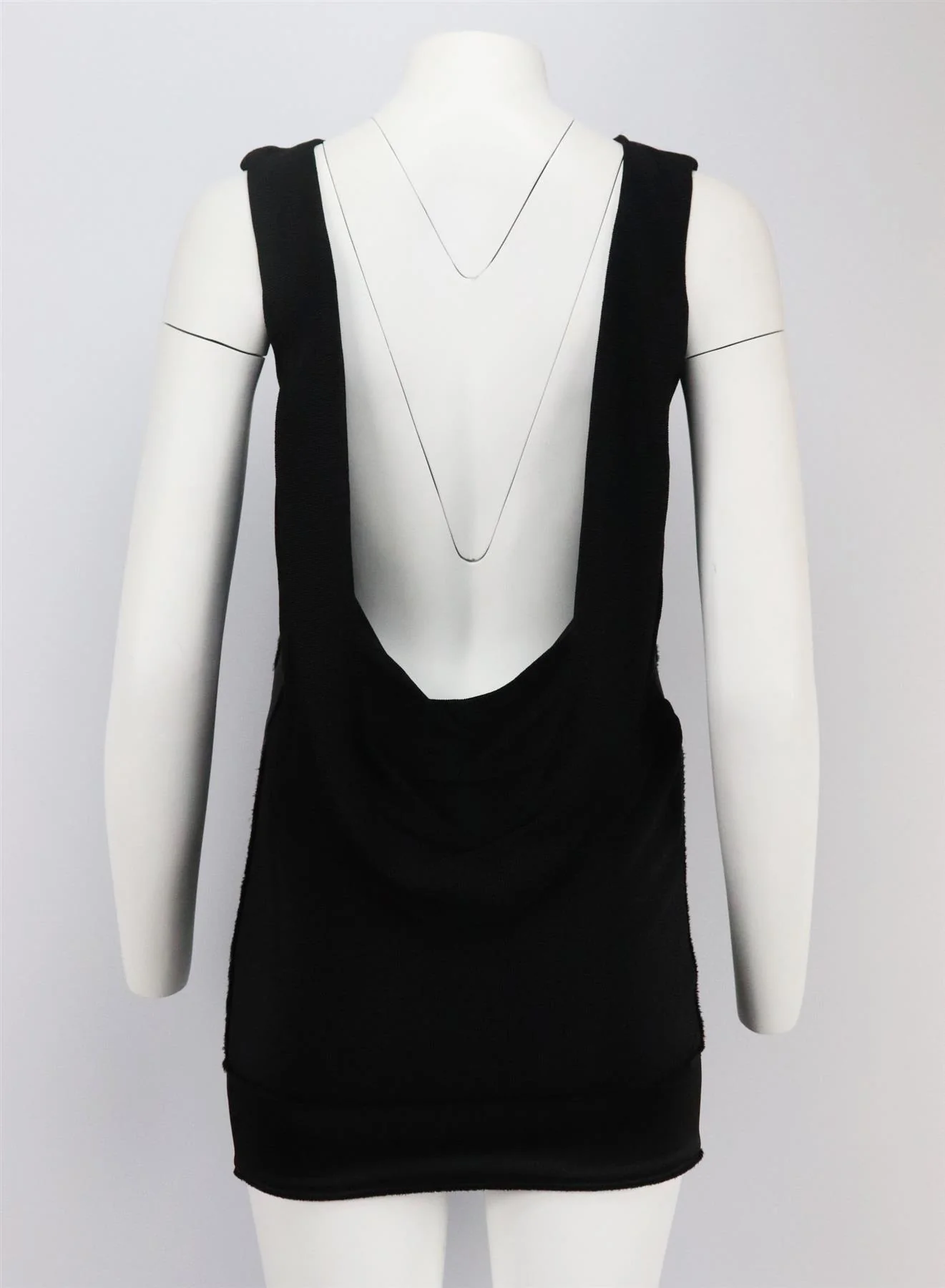 JAY AHR DRAPED SATIN TRIMMED WOVEN MINI DRESS SMALL - Image 4