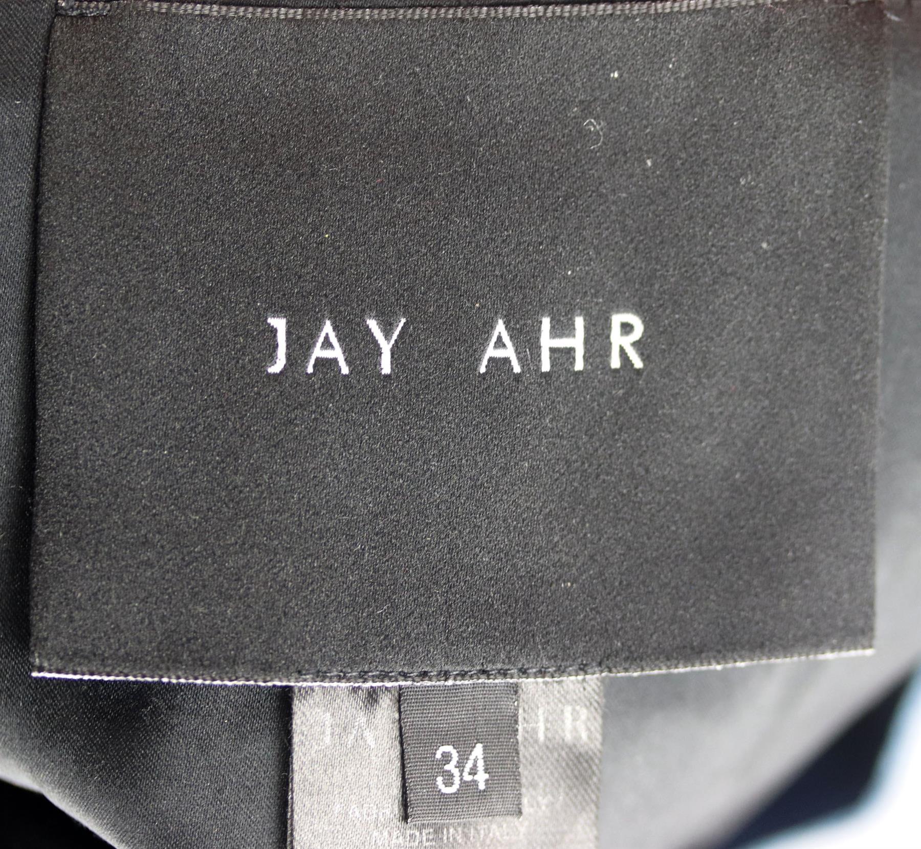 JAY AHR ZIP EMBELLISHED LEATHER MINI SKIRT FR 34 UK 4 - Image 4