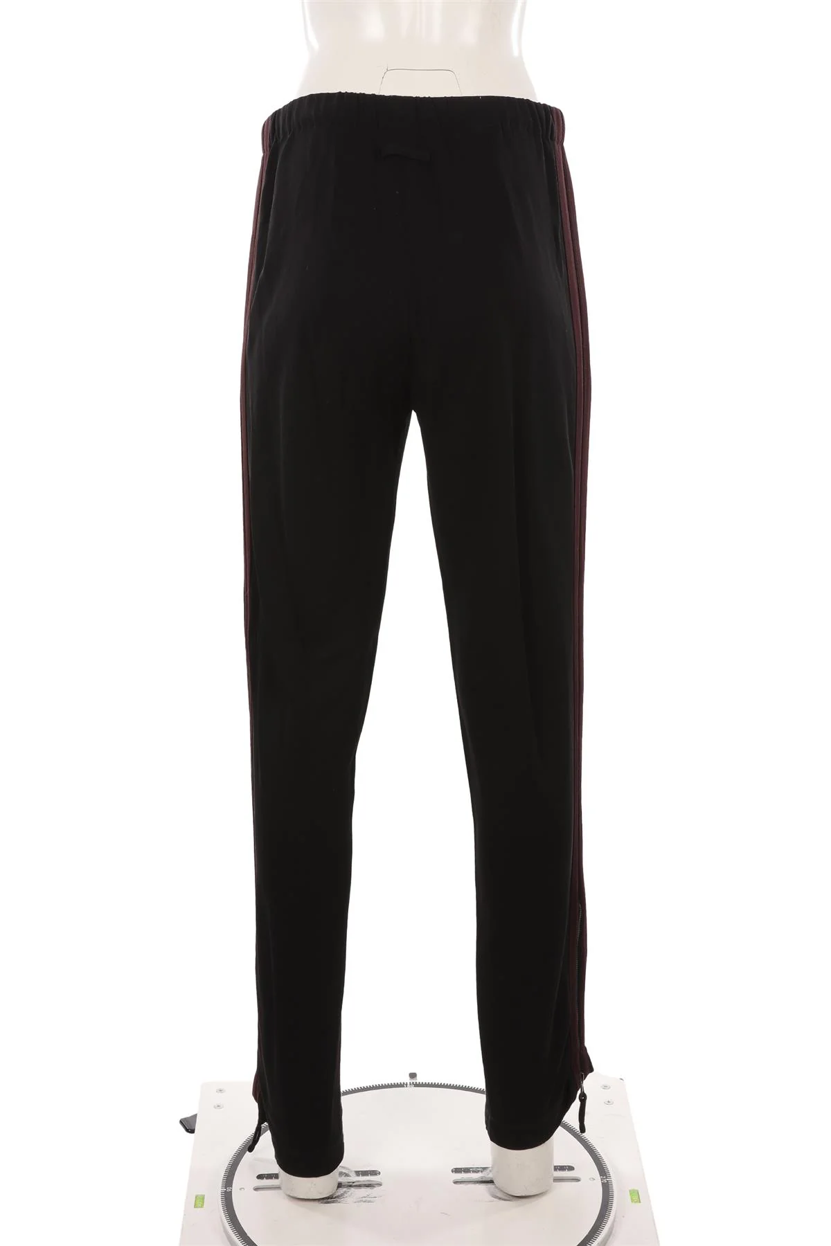 JEAN PAUL GAULTIER BLACK VINTAGE JERSEY STRAIGHT LEG PANTS IT 42 UK 10 - Image 4