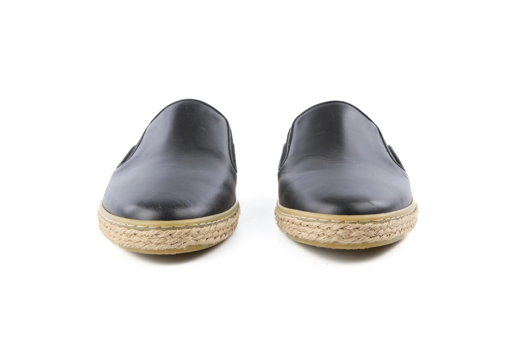 JENNI KAYNE BLACK LEATHER MULES EU 38 UK 5 US 8 - Image 3