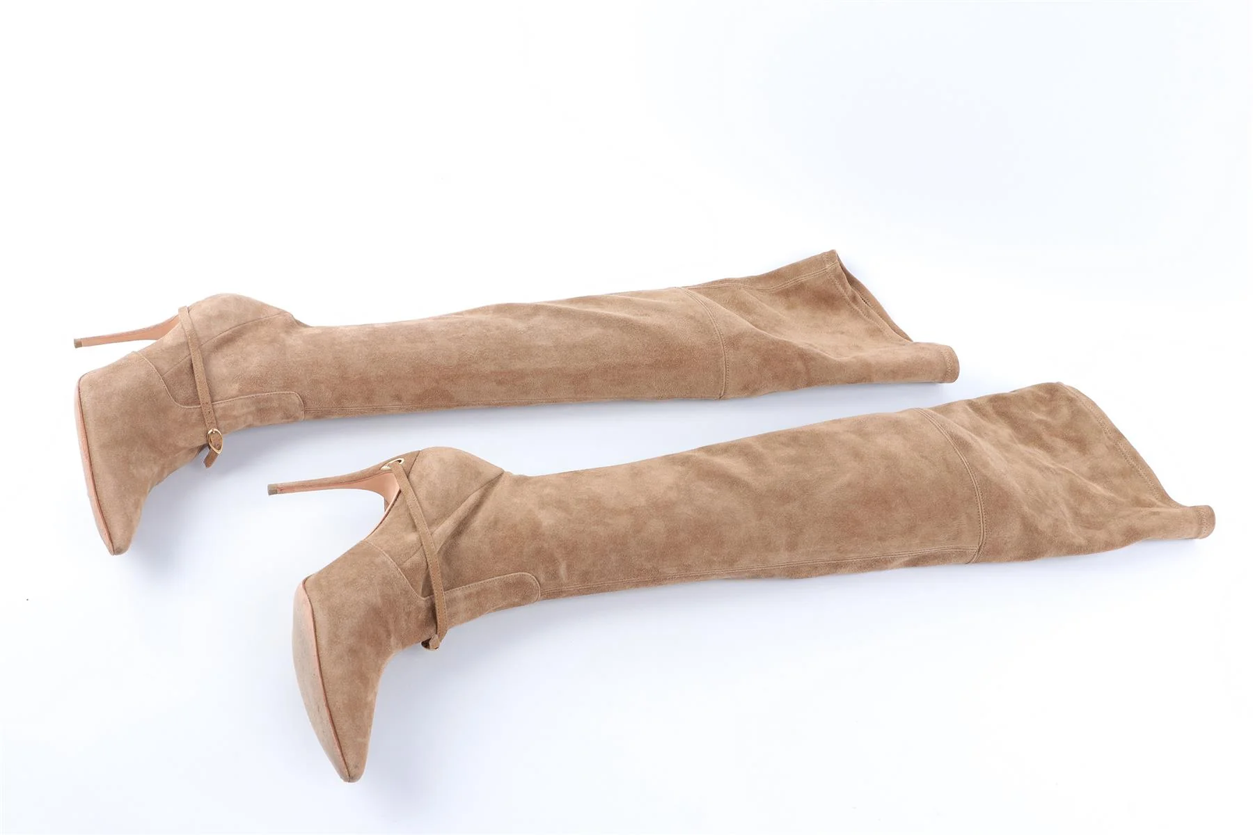 JENNIFER CHAMANDI TAN SUEDE OVER THE KNEE HIGH BOOTS EU 38.5 UK 5.5 US 8.5 - Image 4