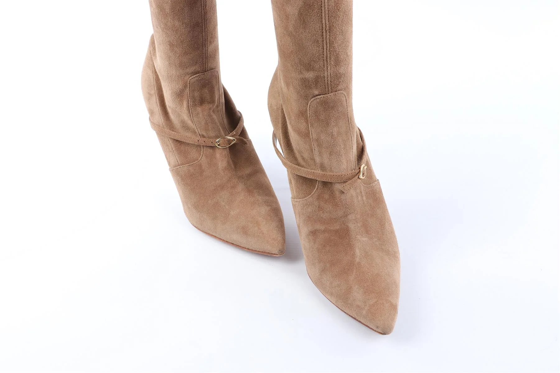 JENNIFER CHAMANDI TAN SUEDE OVER THE KNEE HIGH BOOTS EU 38.5 UK 5.5 US 8.5 - Image 7