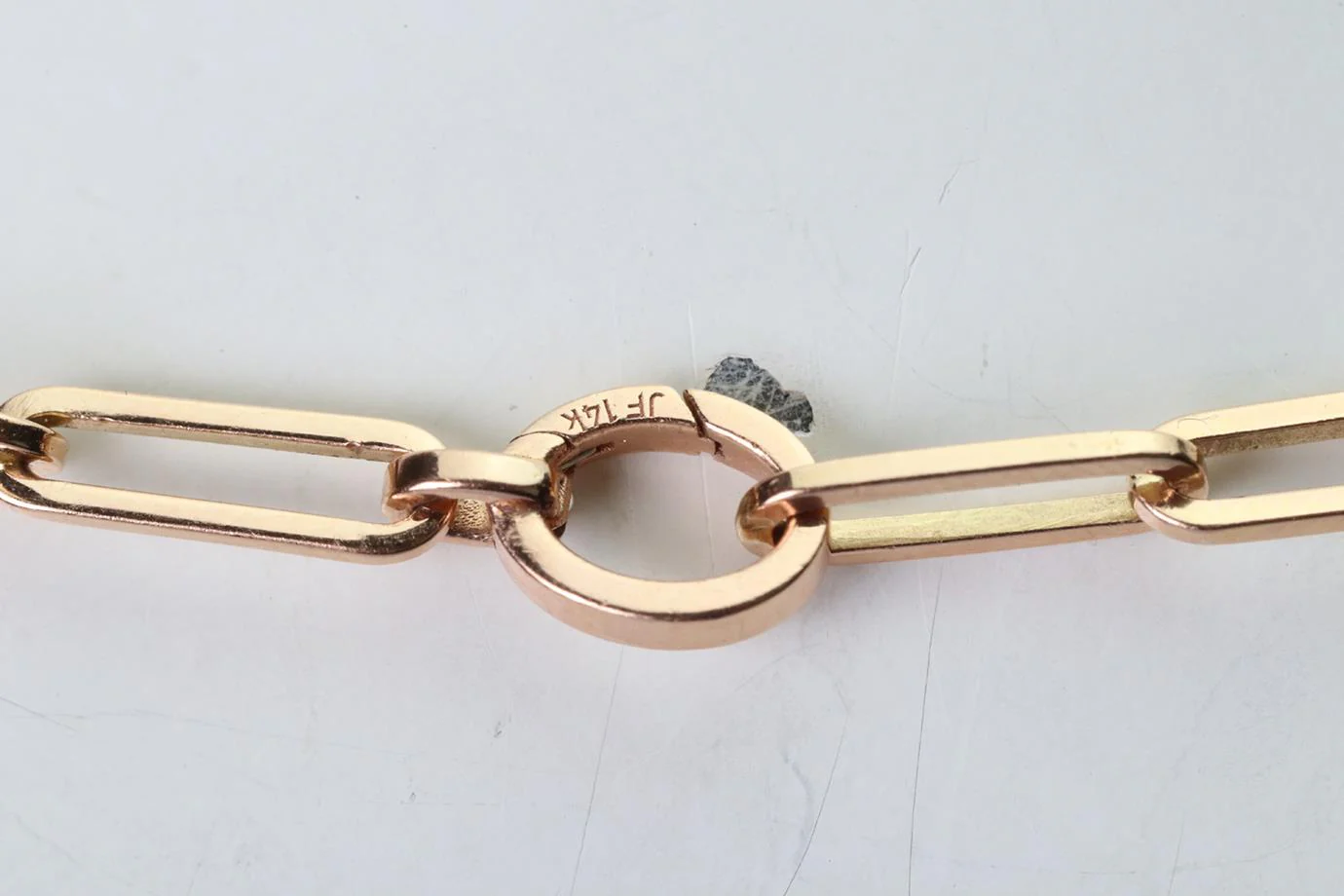 JENNIFER FISHER CHARM 14K ROSE GOLD AND DIAMOND CHAIN NECKLACE - Image 7