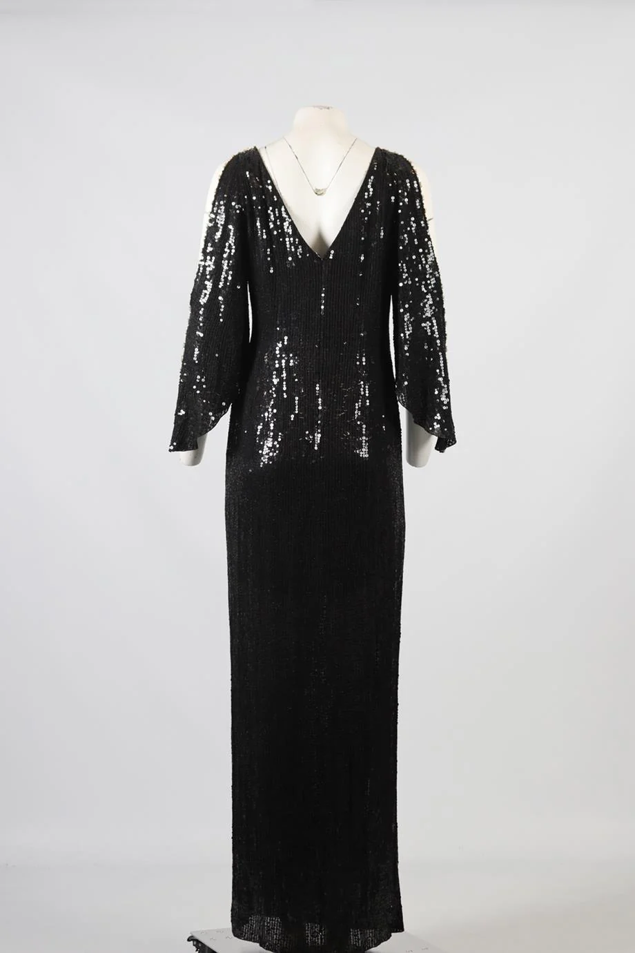 JENNY PACKHAM SEQUIN AND TULLE MAXI DRESS UK 14 - Image 4