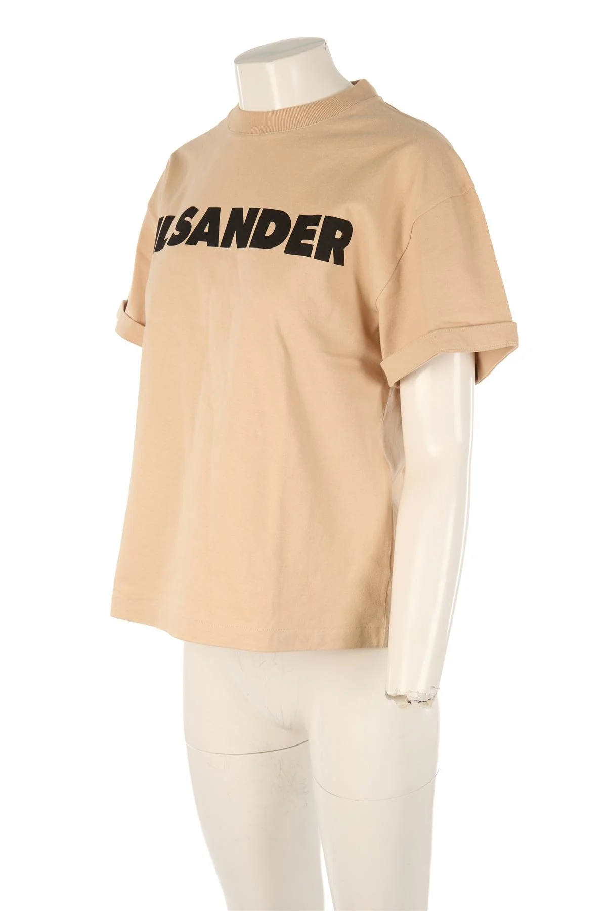 JIL SANDER BEIGE COTTON T-SHIRT SMALL - Image 3