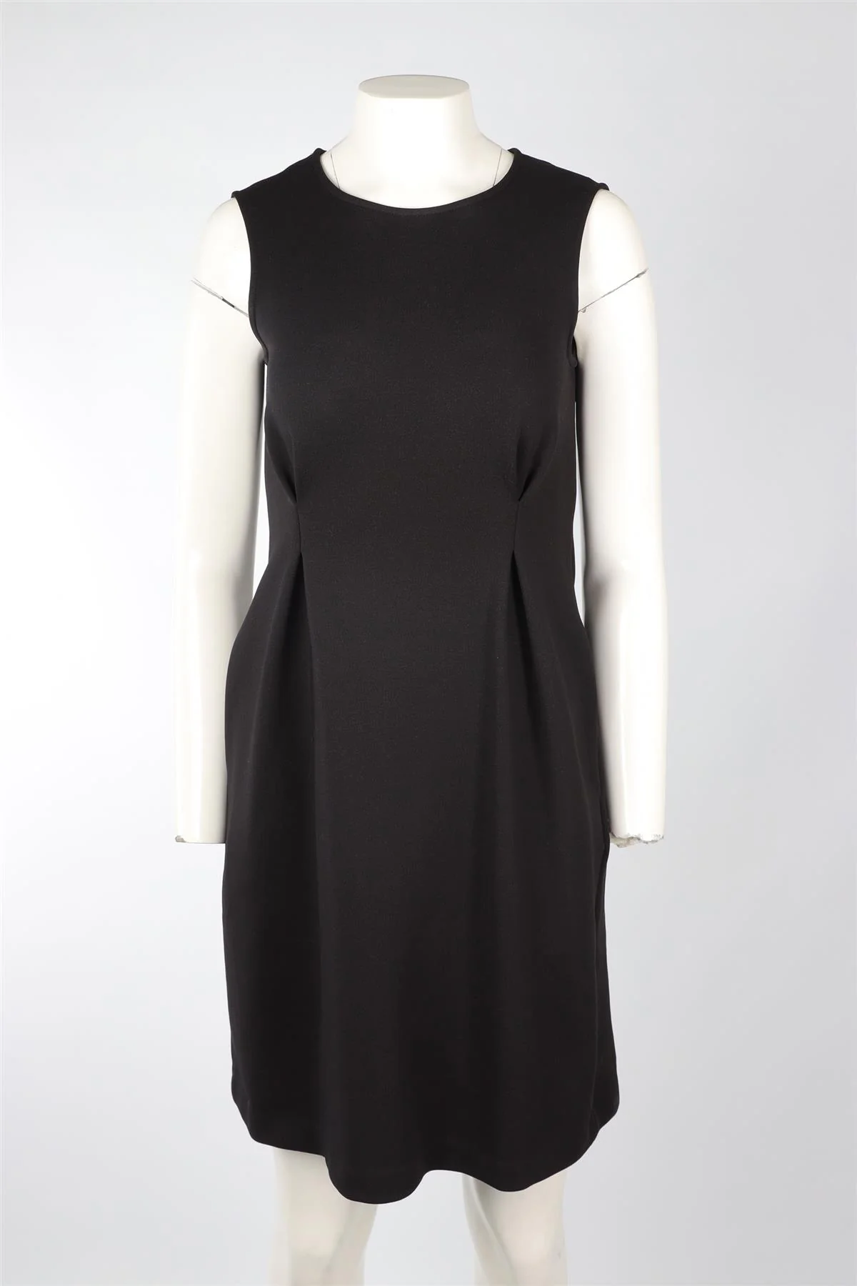 JIL SANDER BLACK KNIT MINI DRESS FR 36 UK 8 - Image 2