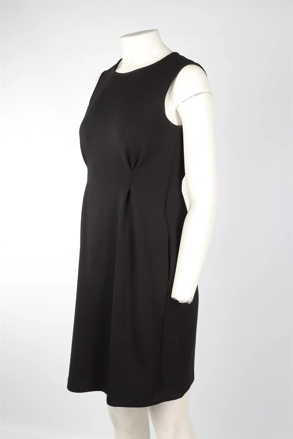 JIL SANDER BLACK KNIT MINI DRESS FR 36 UK 8 - Image 3
