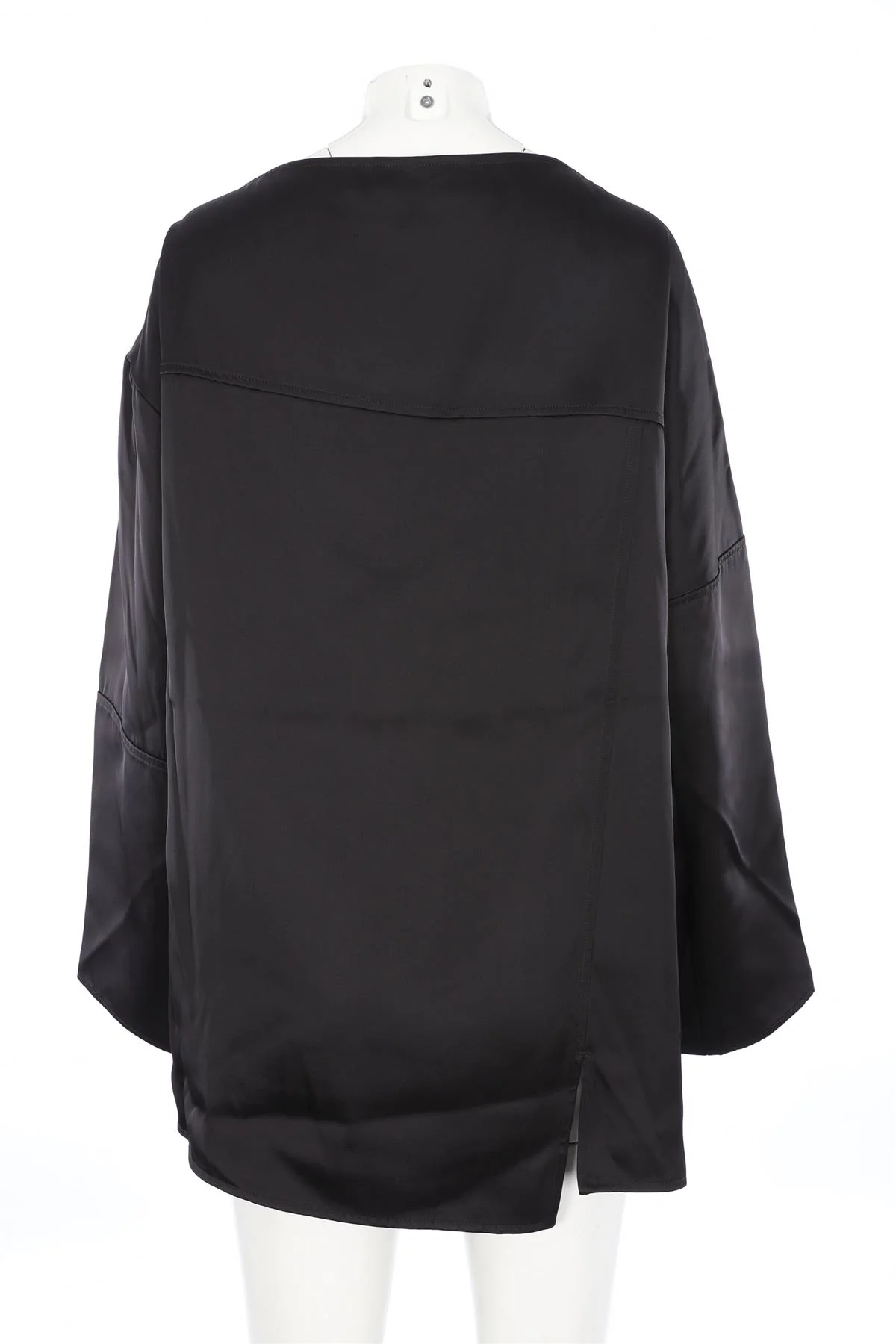 JIL SANDER BLACK SILK TOP FR 36 UK 8 - Image 4