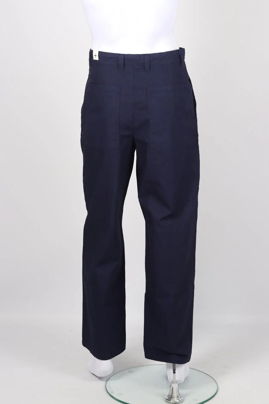 JIL SANDER MEN'S COTTON WIDE LEG PANTS IT 46 UK/US WAIST 30 - Image 4