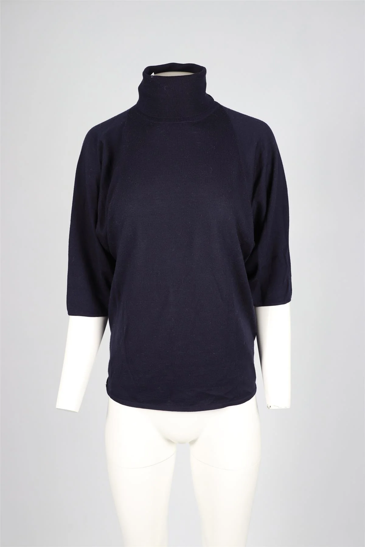 JIL SANDER NAVY WOOL SWEATER MEDIUM - Image 2