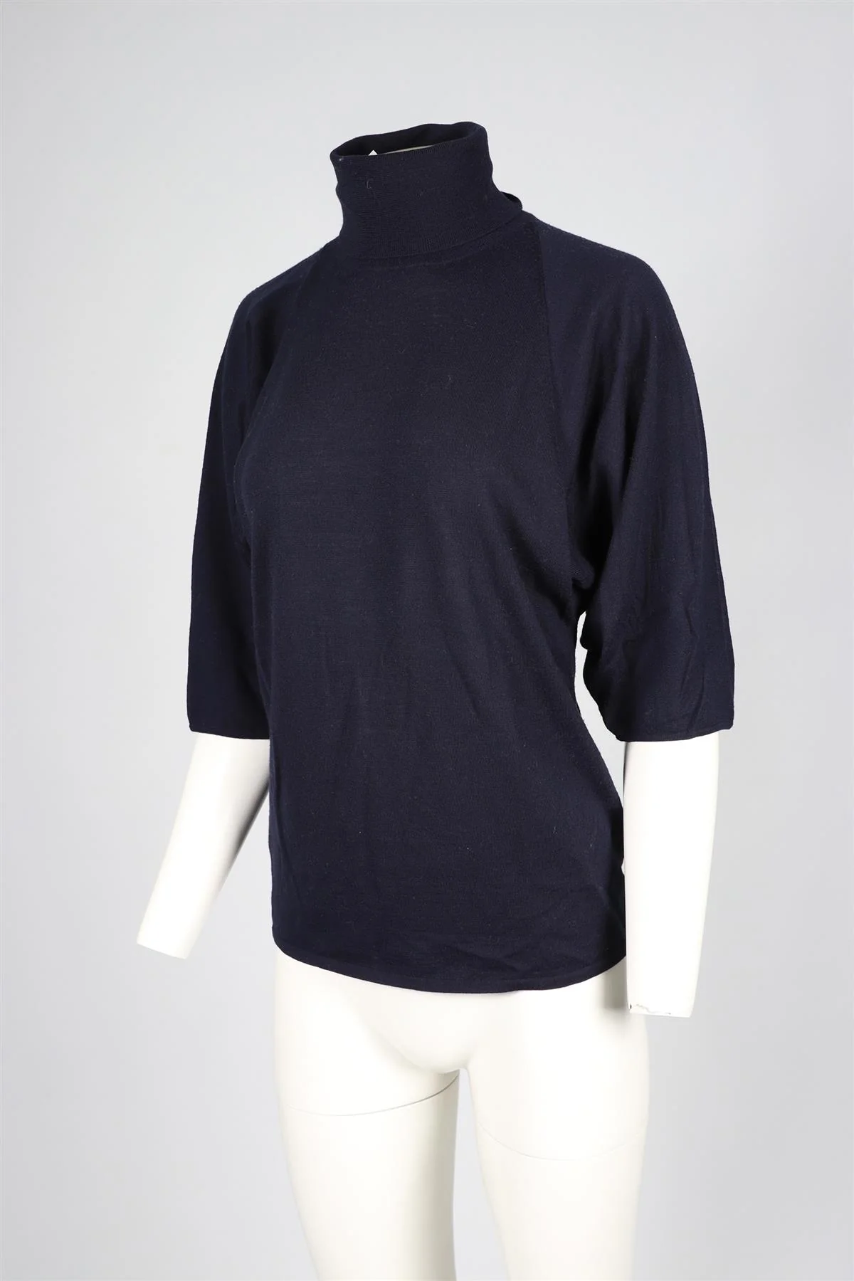 JIL SANDER NAVY WOOL SWEATER MEDIUM - Image 3