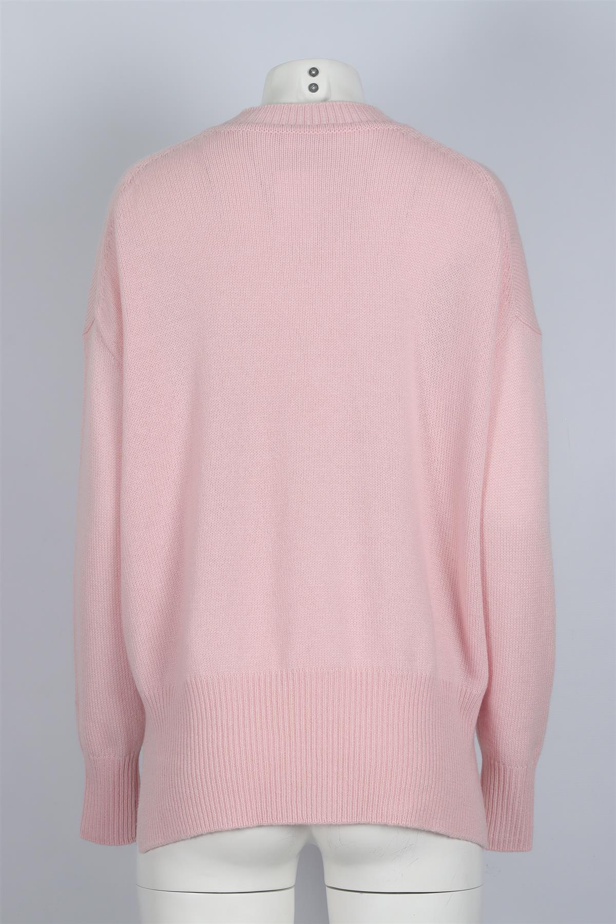 JIL SANDER PINK CASHMERE SWEATER FR 34 UK 6 - Image 4
