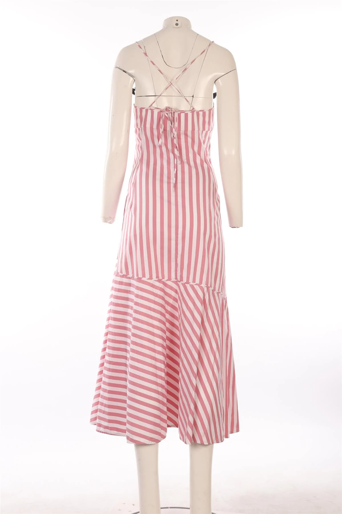 JIL SANDER PINK COTTON MAXI DRESS FR 38 UK 10 - Image 4