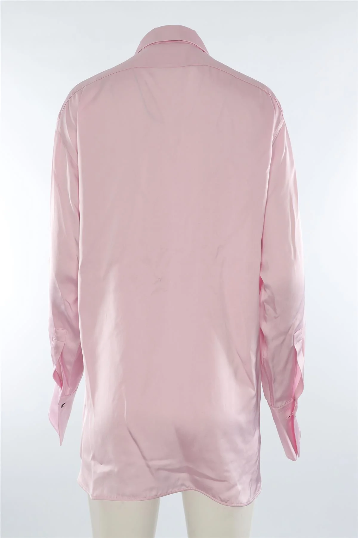 JIL SANDER PINK SATIN SHIRT FR 36 UK 8 - Image 4