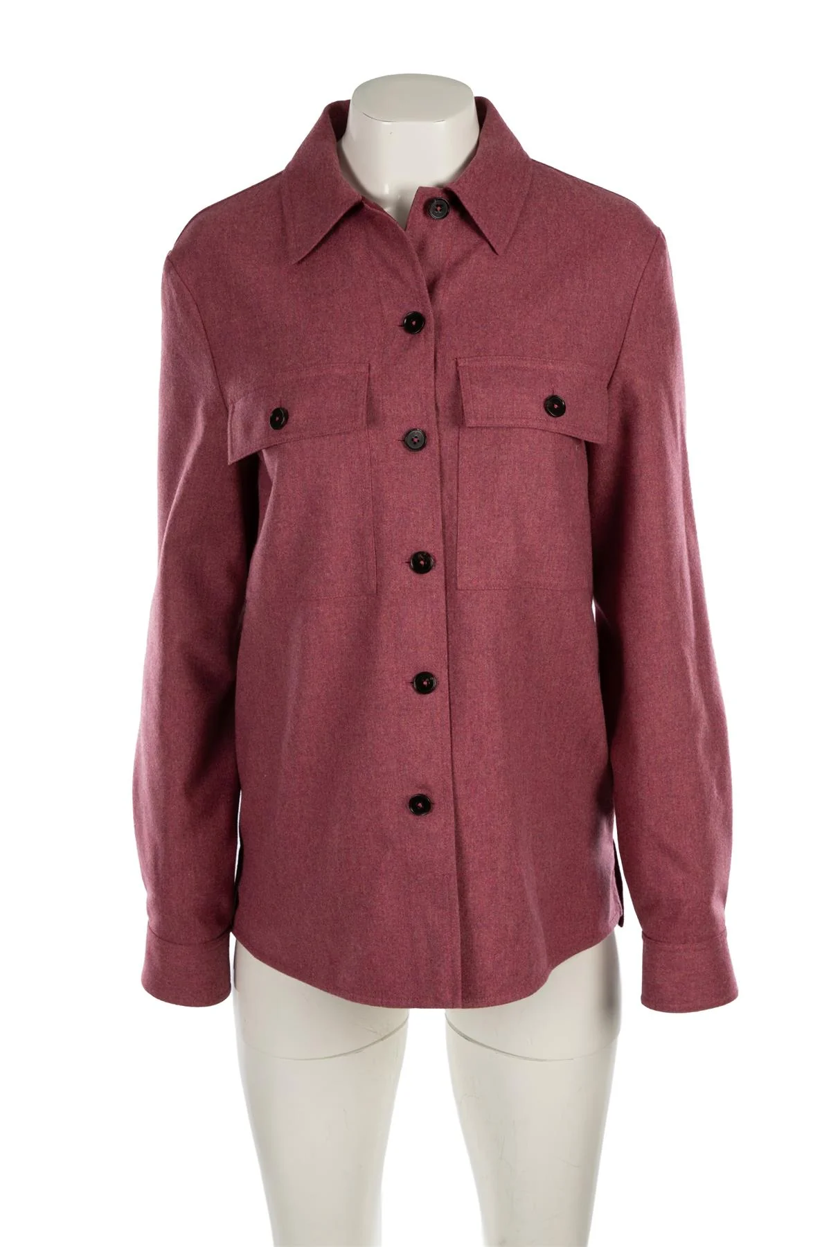 JIL SANDER+ PINK WOOL SHIRT FR 32 UK 4 - Image 2