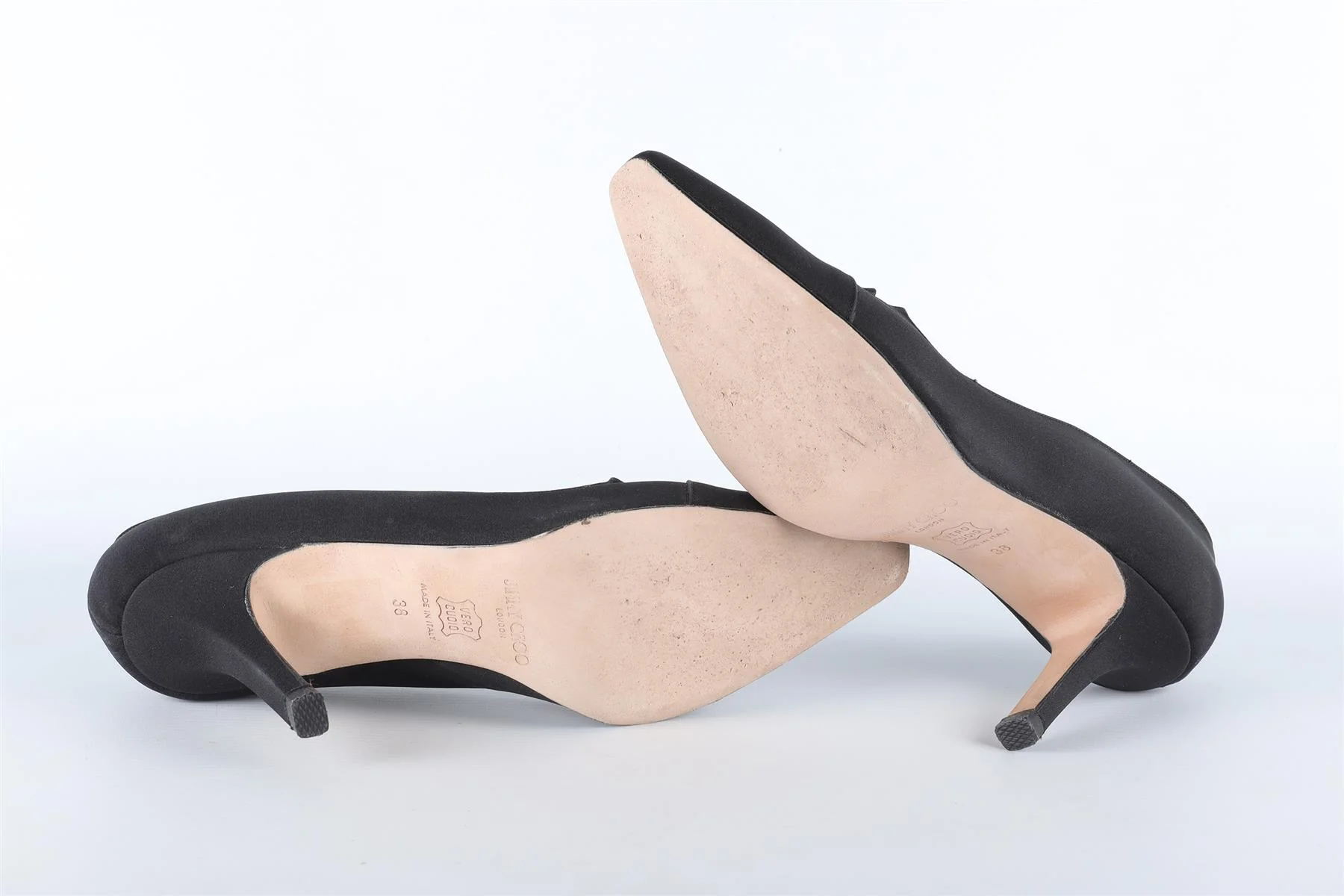 JIMMY CHOO BLACK GROSGRAIN PUMPS EU 38 UK 5 US 8 - Image 6