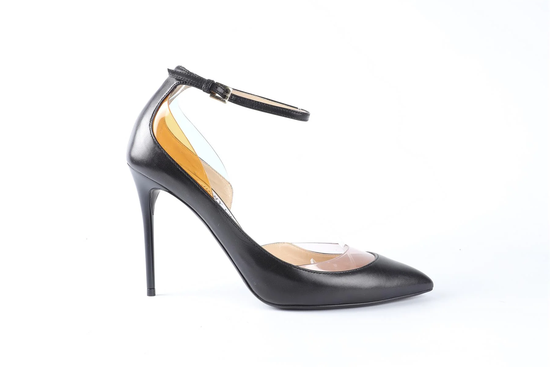 JIMMY CHOO BLACK LEATHER PUMPS EU 37 UK 4 US 7 - Image 2