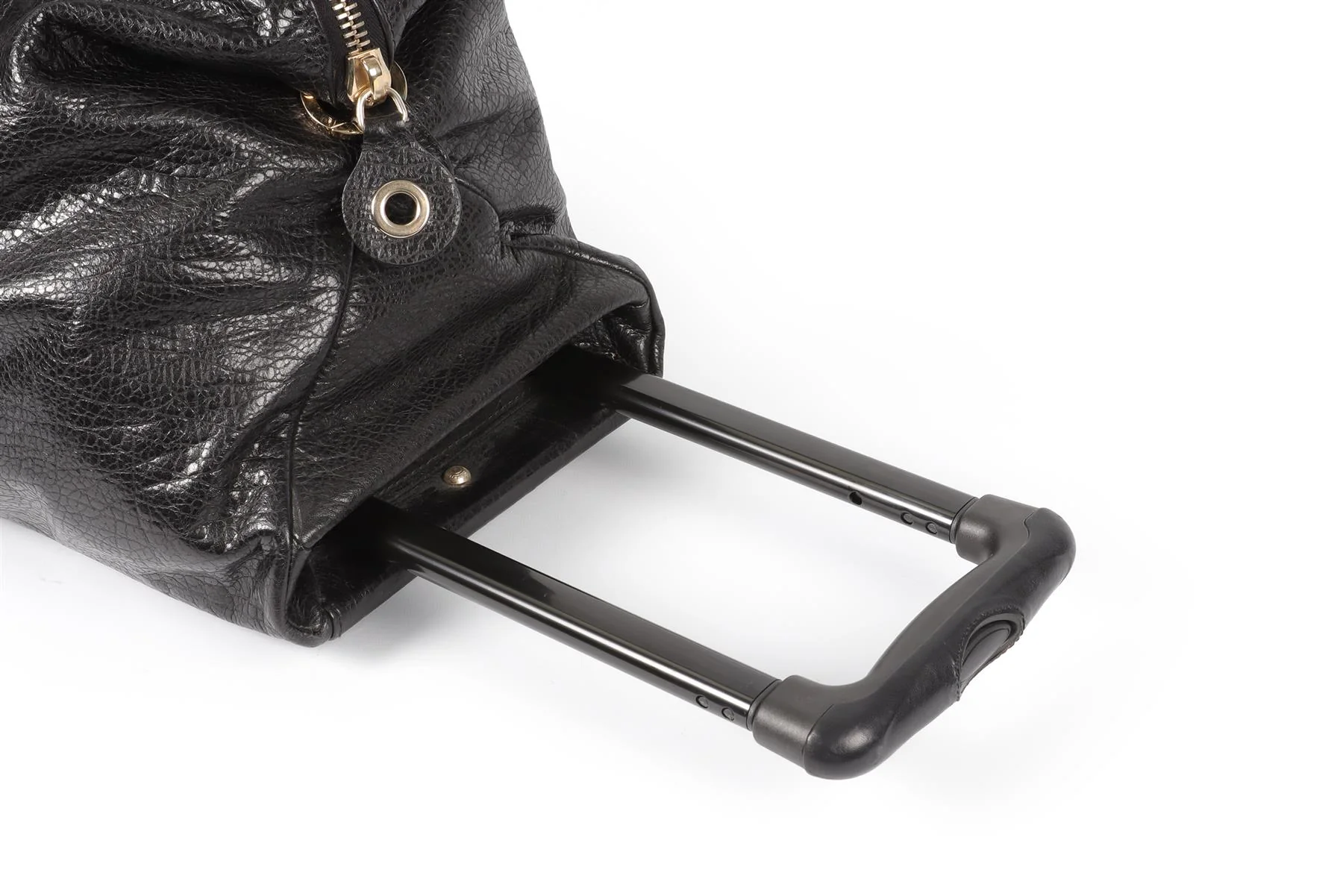 JIMMY CHOO BLACK RAPHAEL LEATHER SUITCASE - Image 12