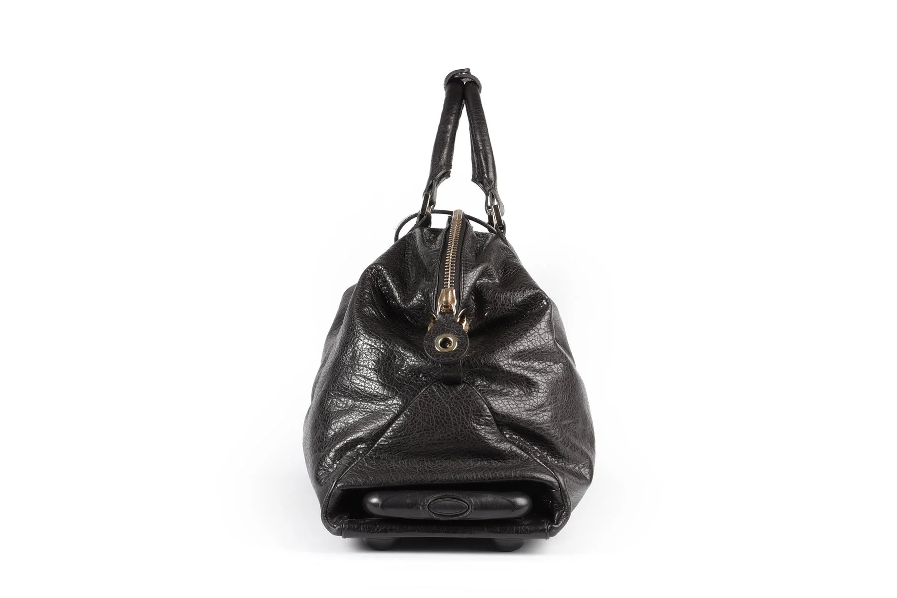 JIMMY CHOO BLACK RAPHAEL LEATHER SUITCASE - Image 5