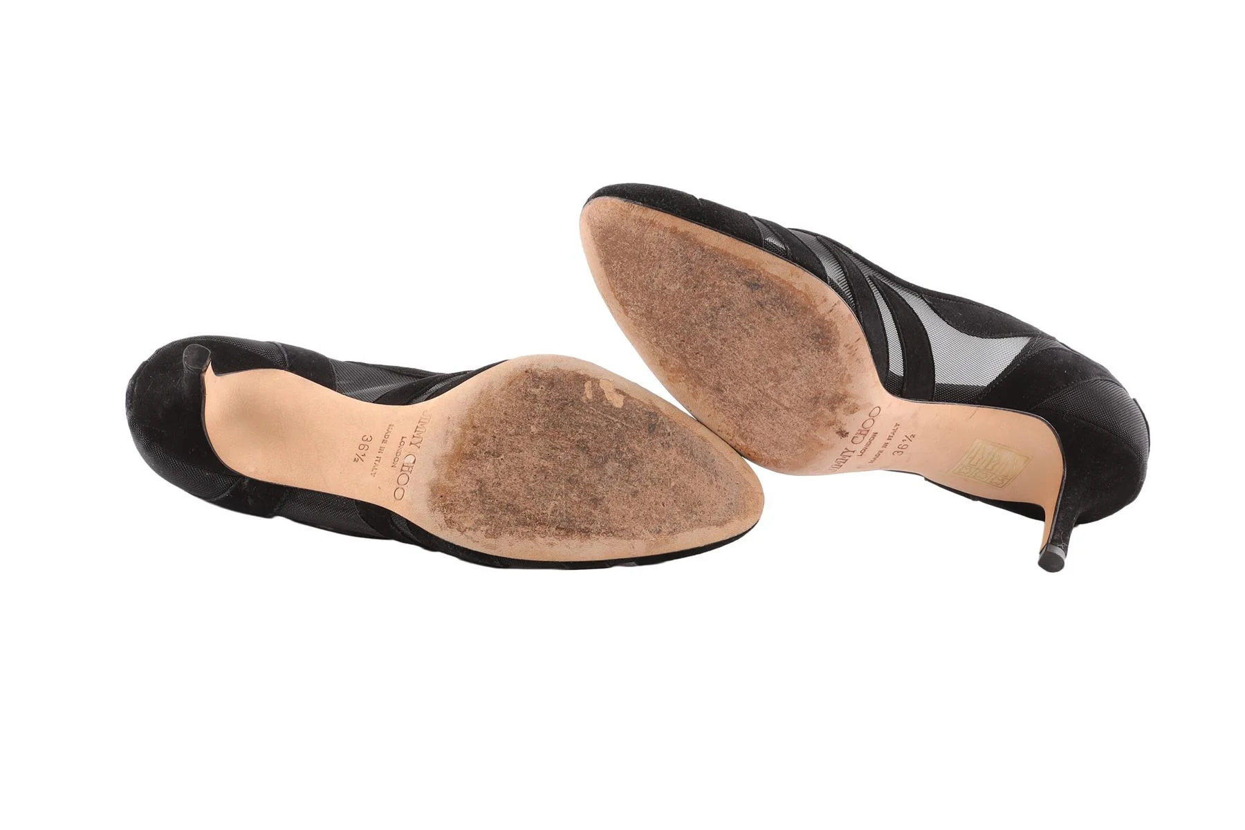 JIMMY CHOO BLACK SUEDE PUMPS EU 36.5 UK 3.5 US 6.5 - Image 6