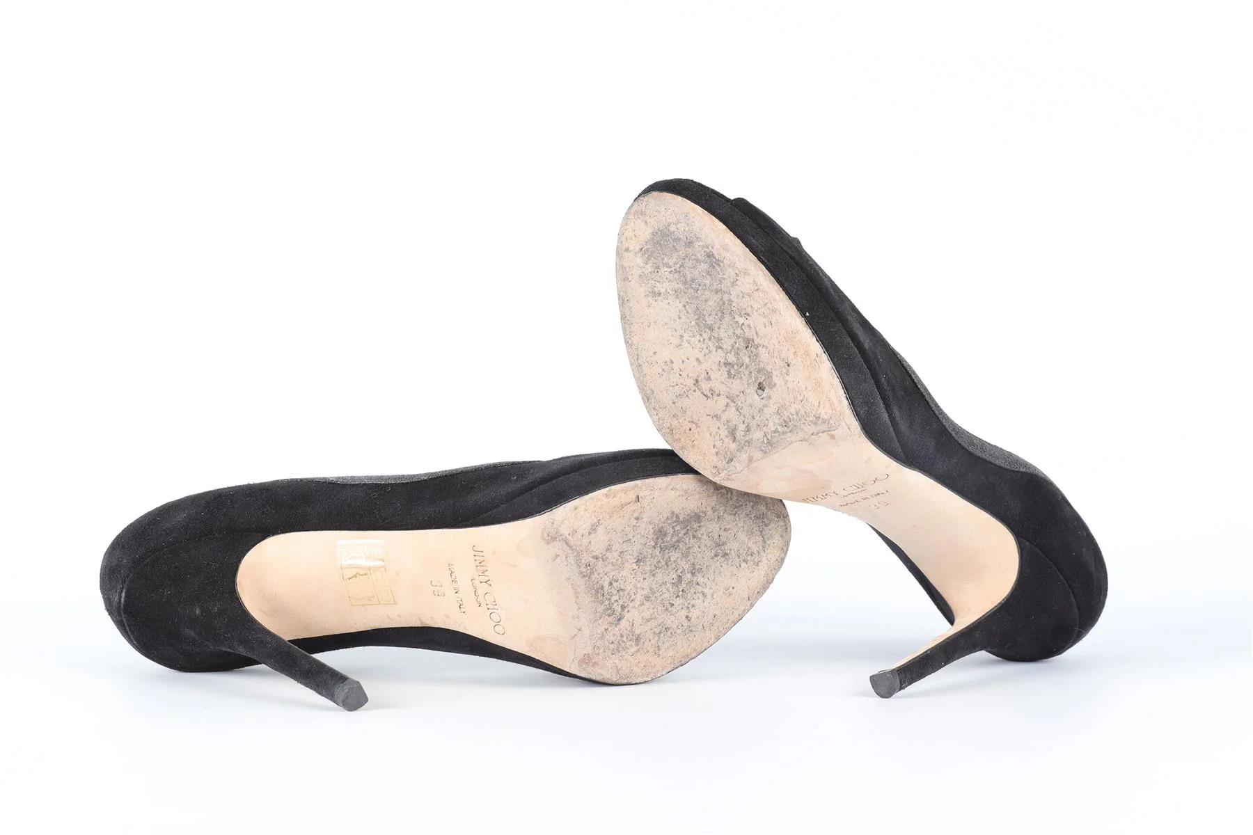 JIMMY CHOO BLACK SUEDE PUMPS EU 39 UK 6 US 9 - Image 6
