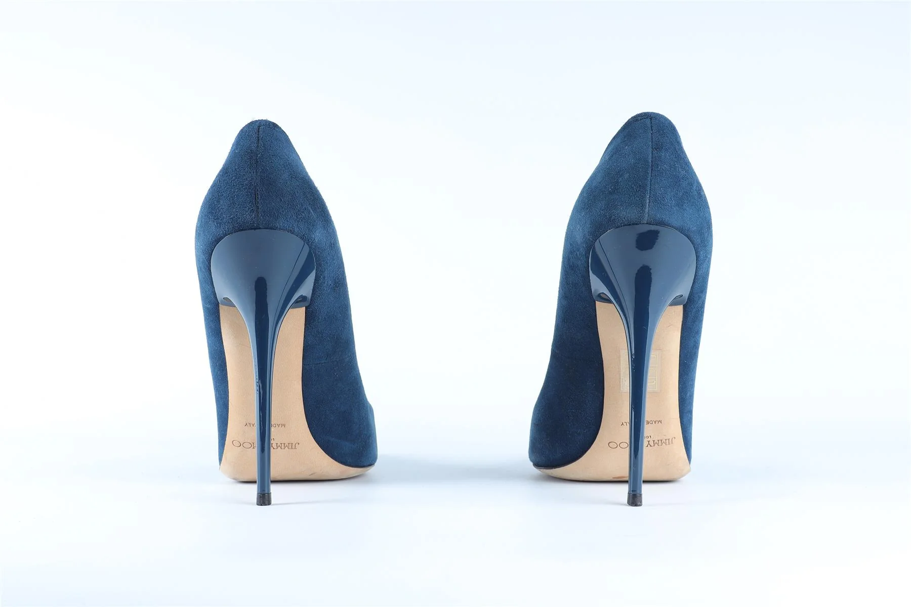 JIMMY CHOO BLUE SUEDE PUMPS EU 40 UK 7 US 10 - Image 5