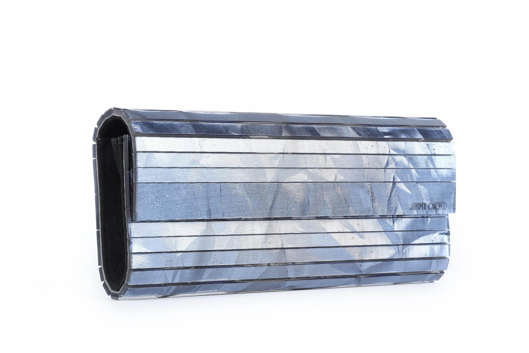JIMMY CHOO BLUE SWEETIE ACRYLIC CLUTCH - Image 4