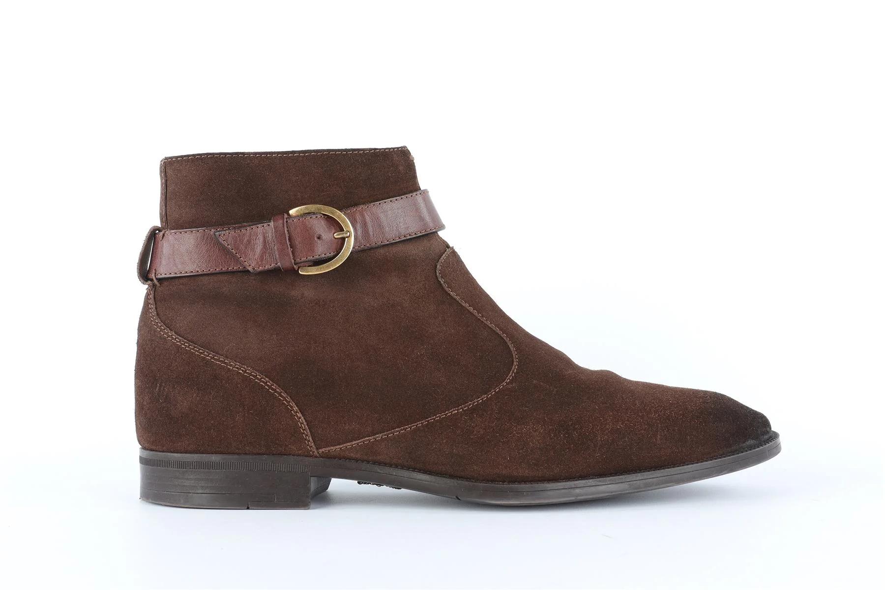 JIMMY CHOO BROWN MEN'S SUEDE ANKLE BOOTS EU 42 UK 8 US 9 - Image 2