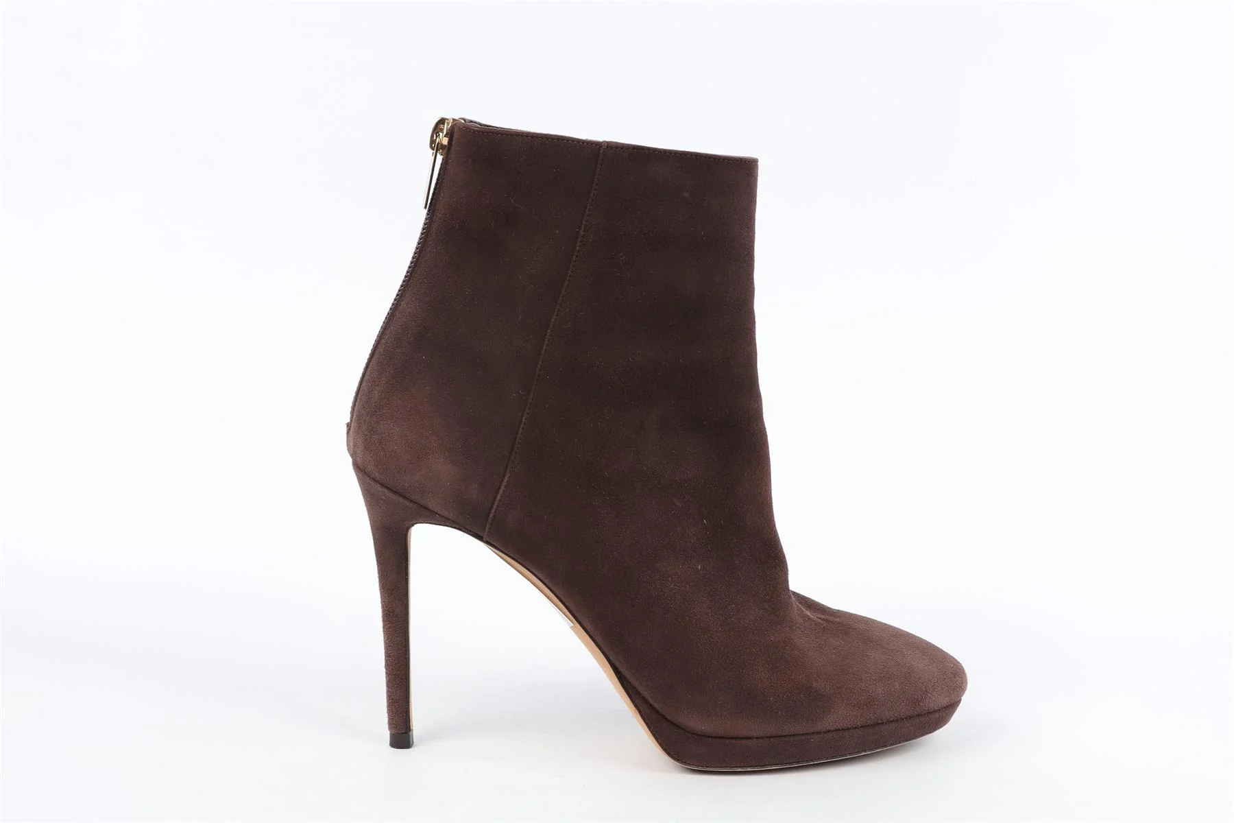 JIMMY CHOO BROWN SUEDE ANKLE BOOTS EU 38 UK 5 US 8 - Image 4