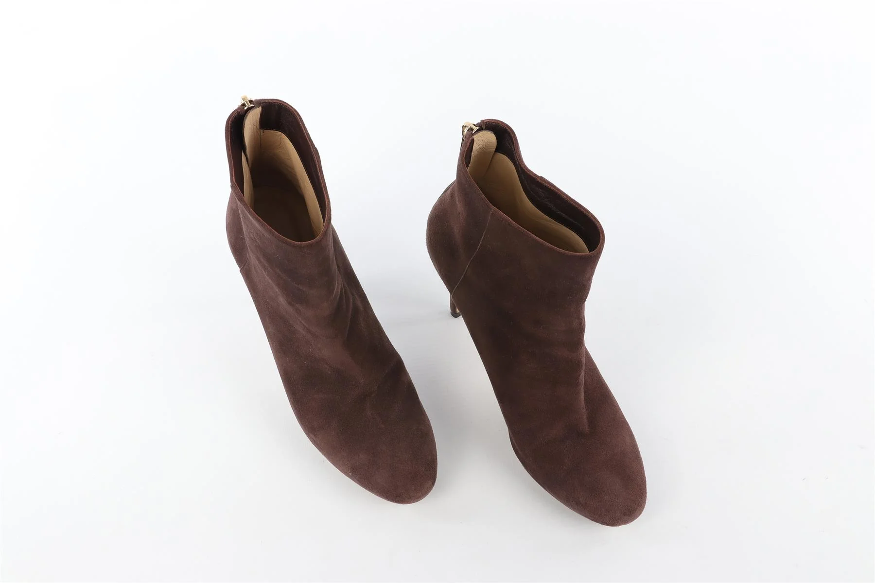 JIMMY CHOO BROWN SUEDE ANKLE BOOTS EU 38 UK 5 US 8 - Image 5