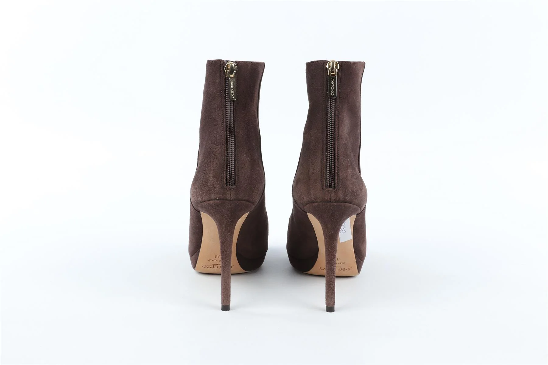 JIMMY CHOO BROWN SUEDE ANKLE BOOTS EU 38 UK 5 US 8 - Image 6
