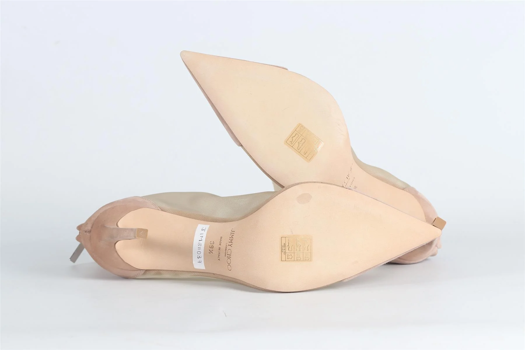 JIMMY CHOO CRYSTAL AND MESH ANKLE BOOTS EU 39.5 UK 6.5 US 9.5 - Image 5