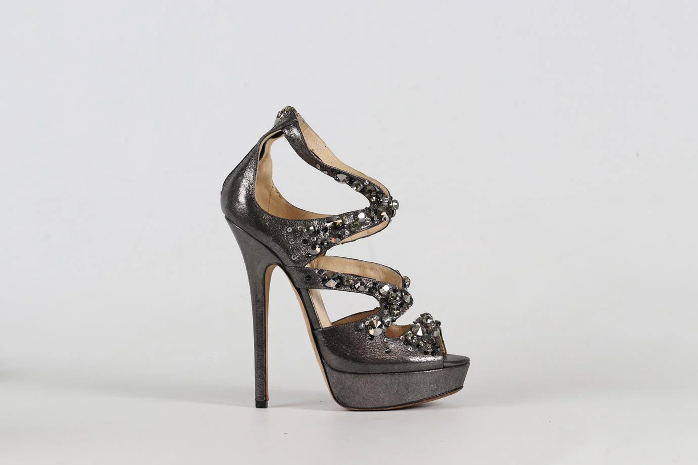 JIMMY CHOO EMBELLISHED PLATFORM HEELS EU 38 UK 5 US 8 - Image 2