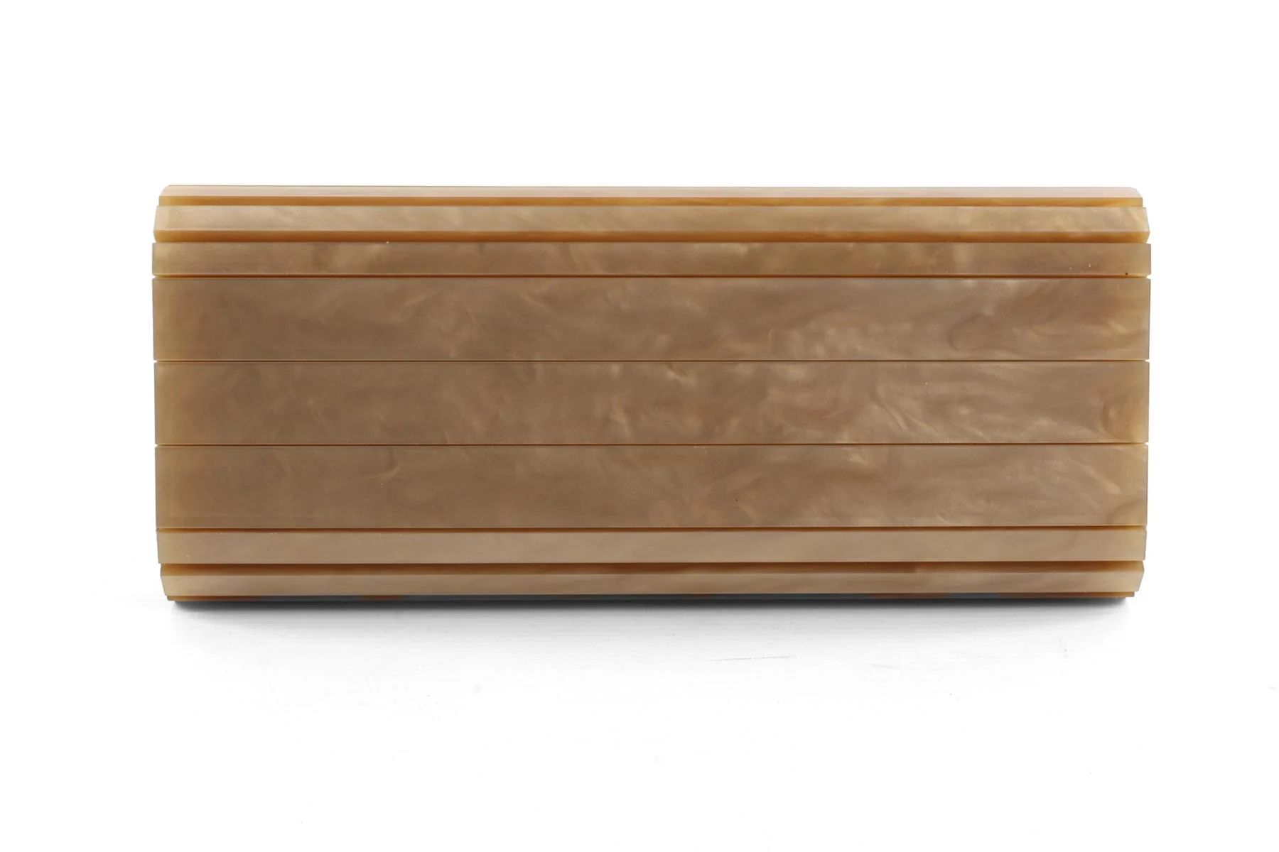 JIMMY CHOO GOLD ACETATE CLUTCH - Image 8