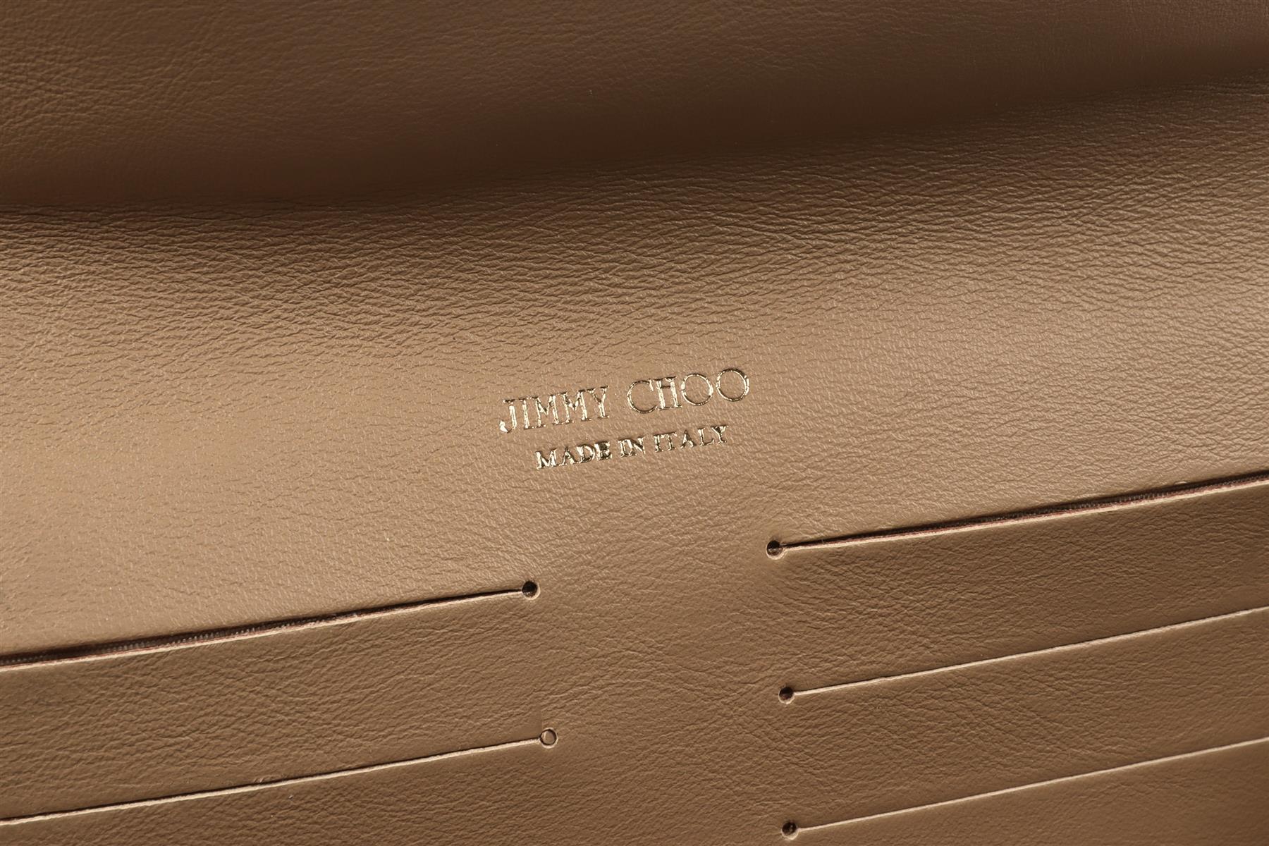JIMMY CHOO GOLD LEATHER SHOULDER BAG - Image 9