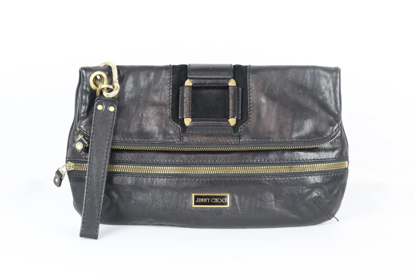 JIMMY CHOO MARIN LEATHER CLUTCH - Image 2