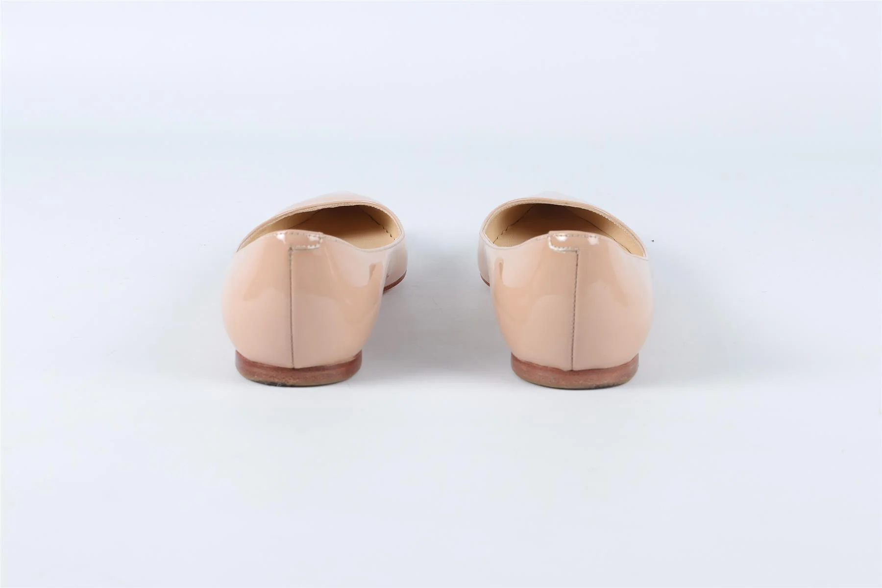 JIMMY CHOO NUDE PATENT LEATHER BALLET FLATS EU 34.5 UK 1.5 US 4.5 - Image 5