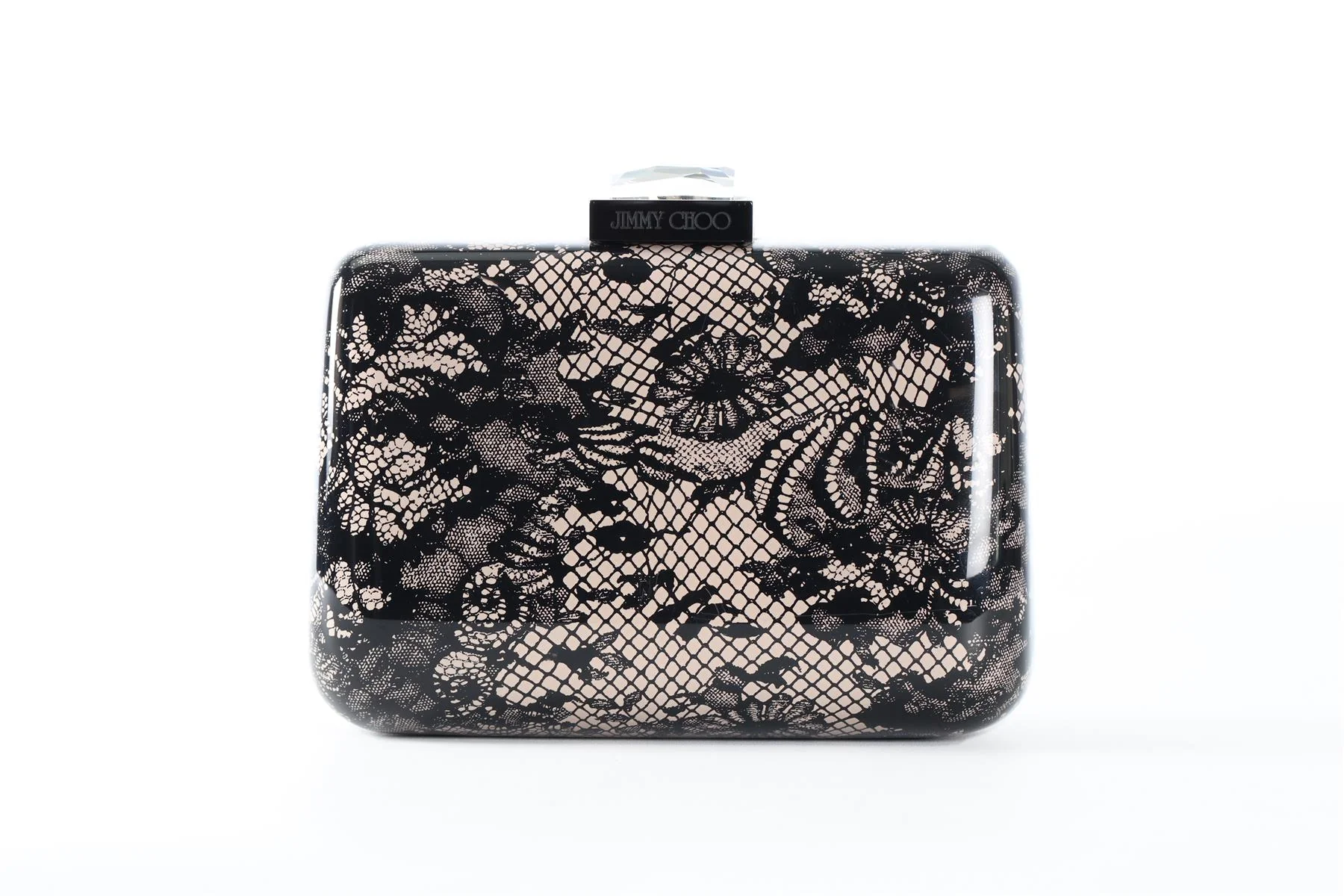 JIMMY CHOO NUDE PERSPEX CLUTCH - Image 2