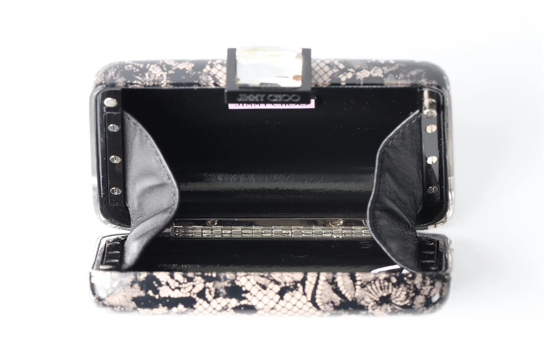 JIMMY CHOO NUDE PERSPEX CLUTCH - Image 9