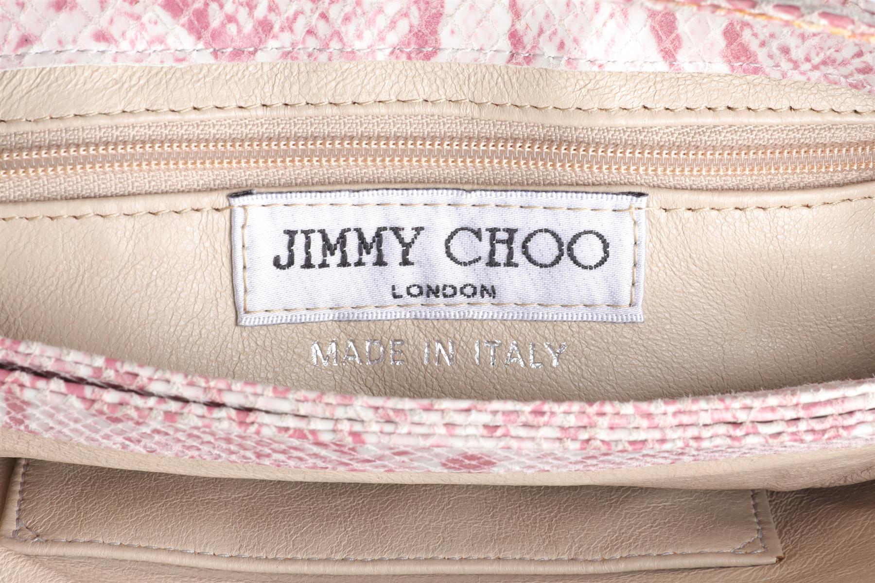 JIMMY CHOO PINK NUBUCK CLUTCH - Image 11