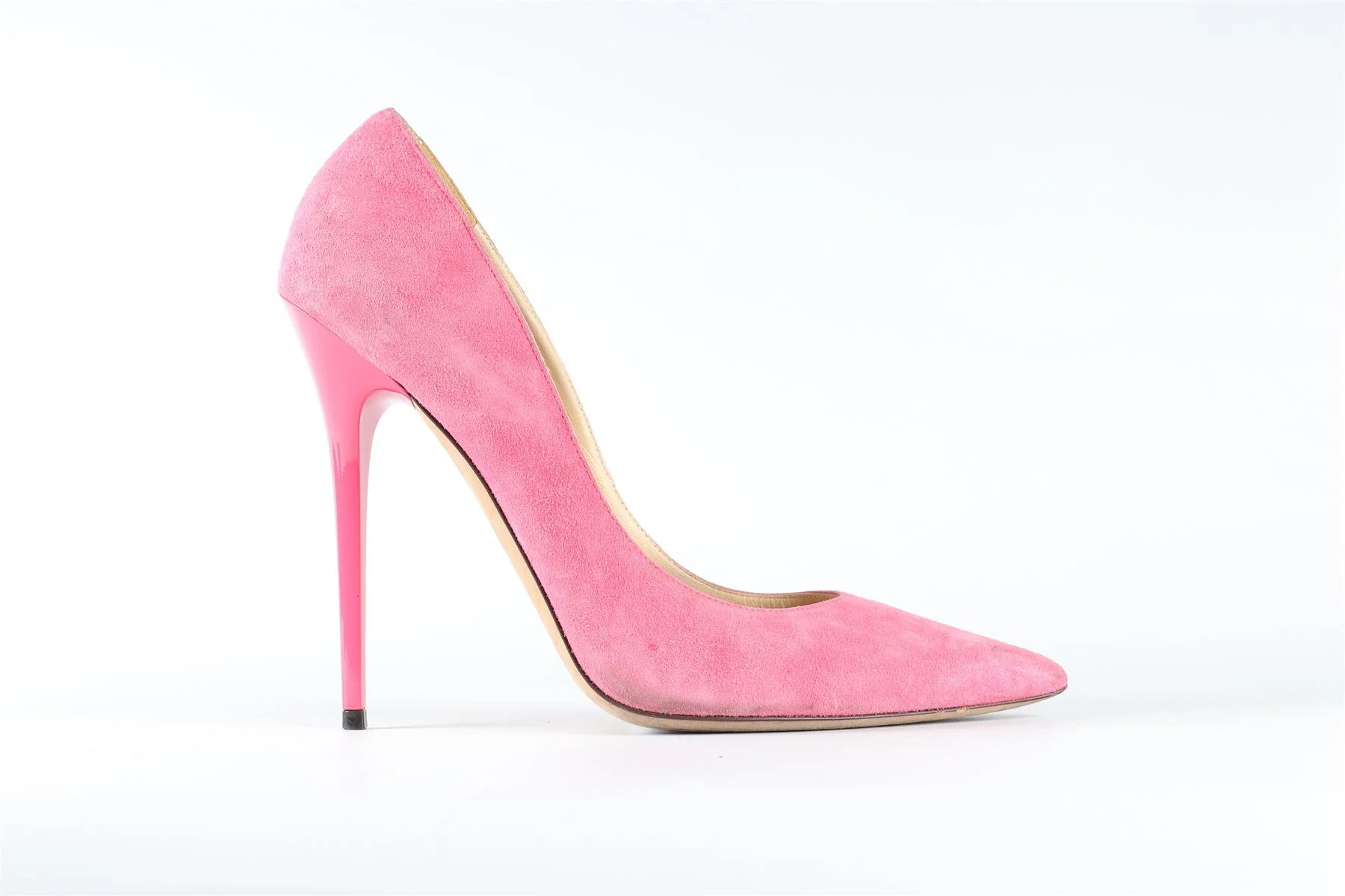 JIMMY CHOO PINK SUEDE PUMPS EU 40 UK 7 US 10 - Image 2